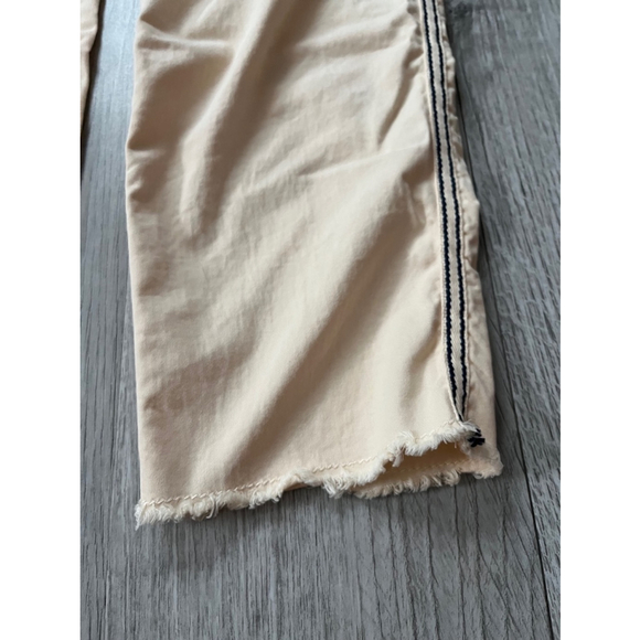 Gap girlfriend chino pants side stripe raw hem size 2 - Picture 8 of 11
